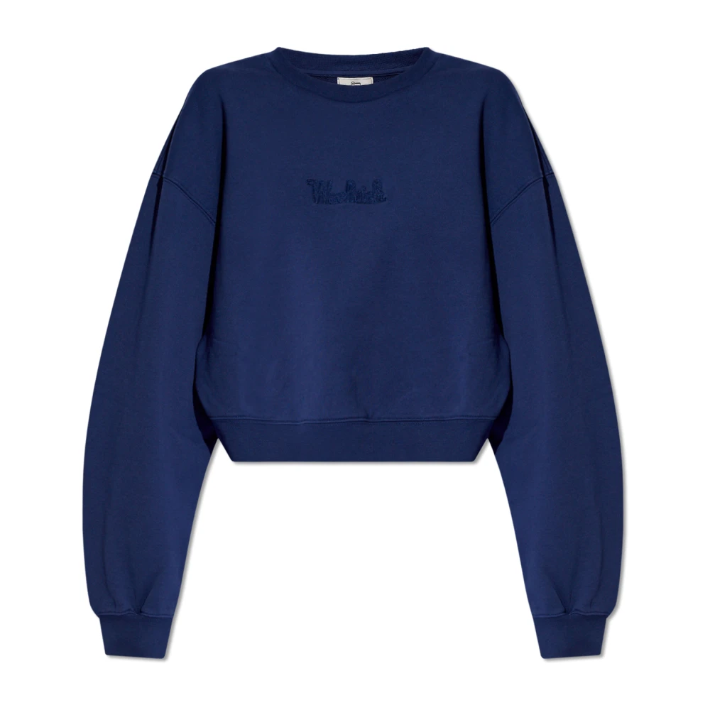 Woolrich Sweatshirt met logo Blue Dames