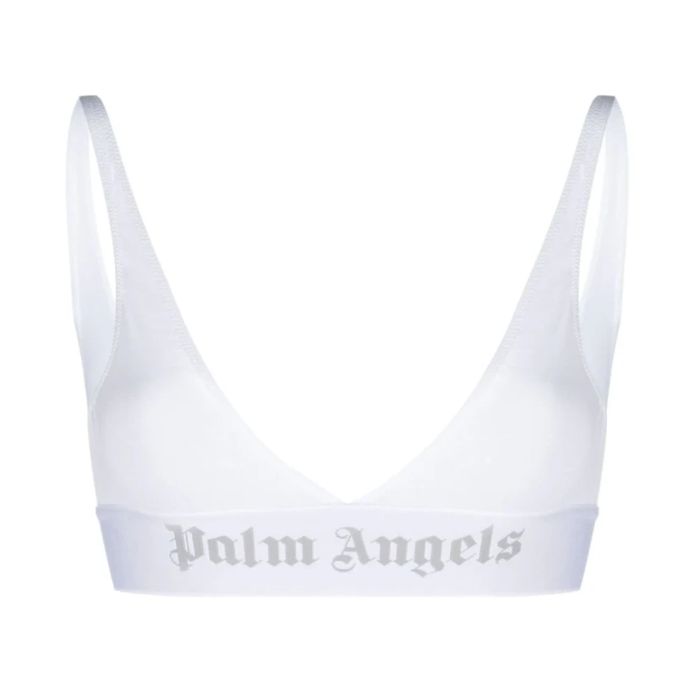 Palm Angels Wit Logo Ondergoed White Dames