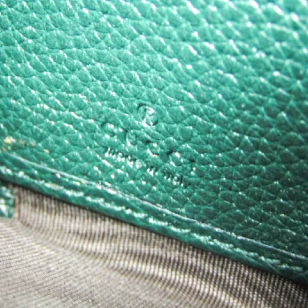 Gucci Vintage Pre-owned Leather wallets Green Dames