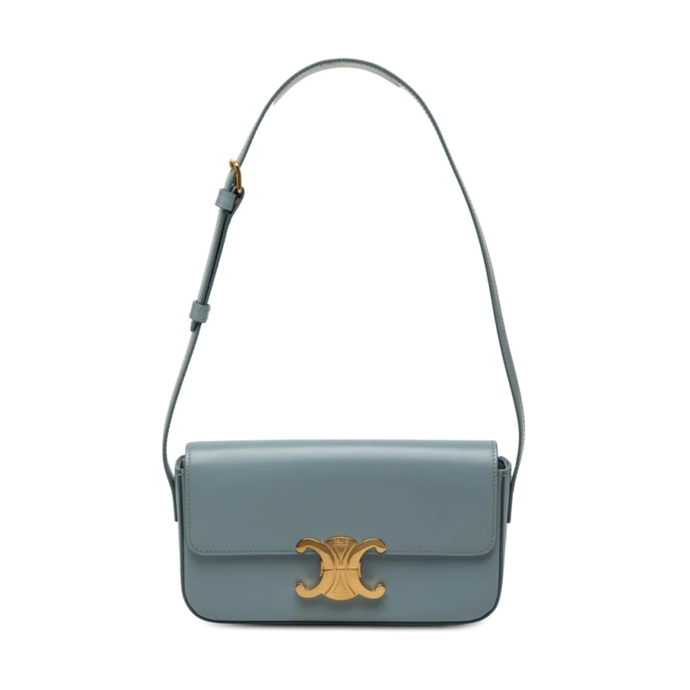Celine Vintage Women's Blue Pre-Owned Shoulder Bag