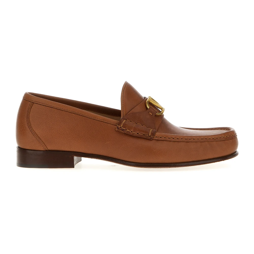 Valentino Garavani , Loafers, Male, Brown, 6 Uk, Vlogo Signature Buffalo Loafer