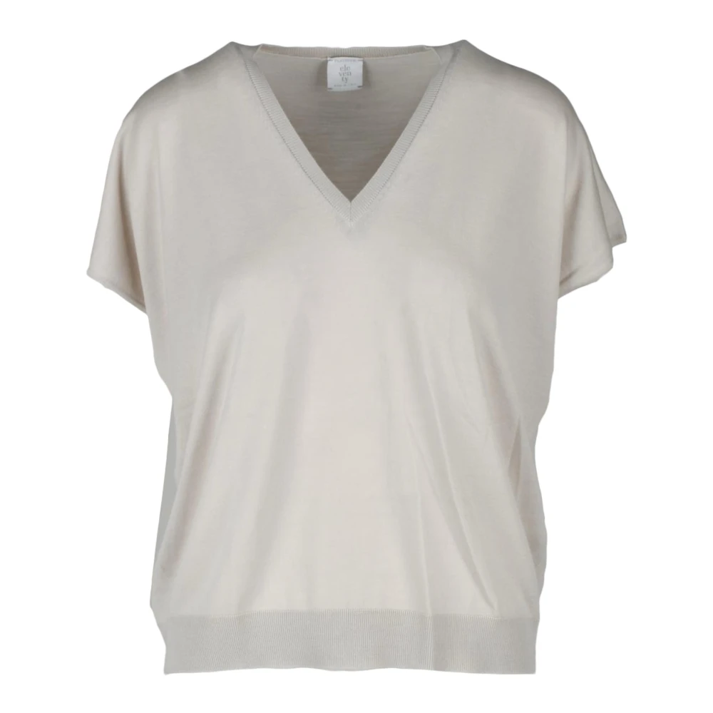 Knitwear > V-neck Knitwear - - Eleventy - Modalova