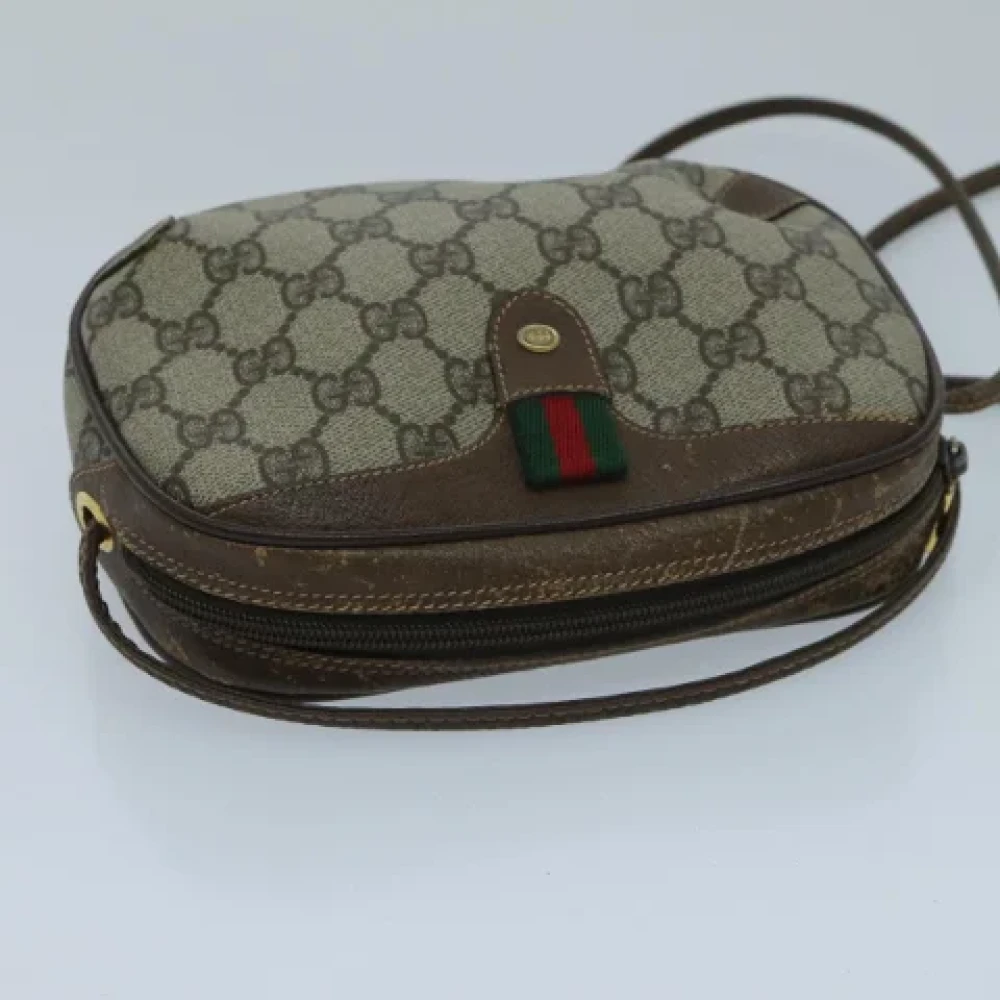 Gucci Vintage Pre-owned Leather gucci-bags Beige Dames