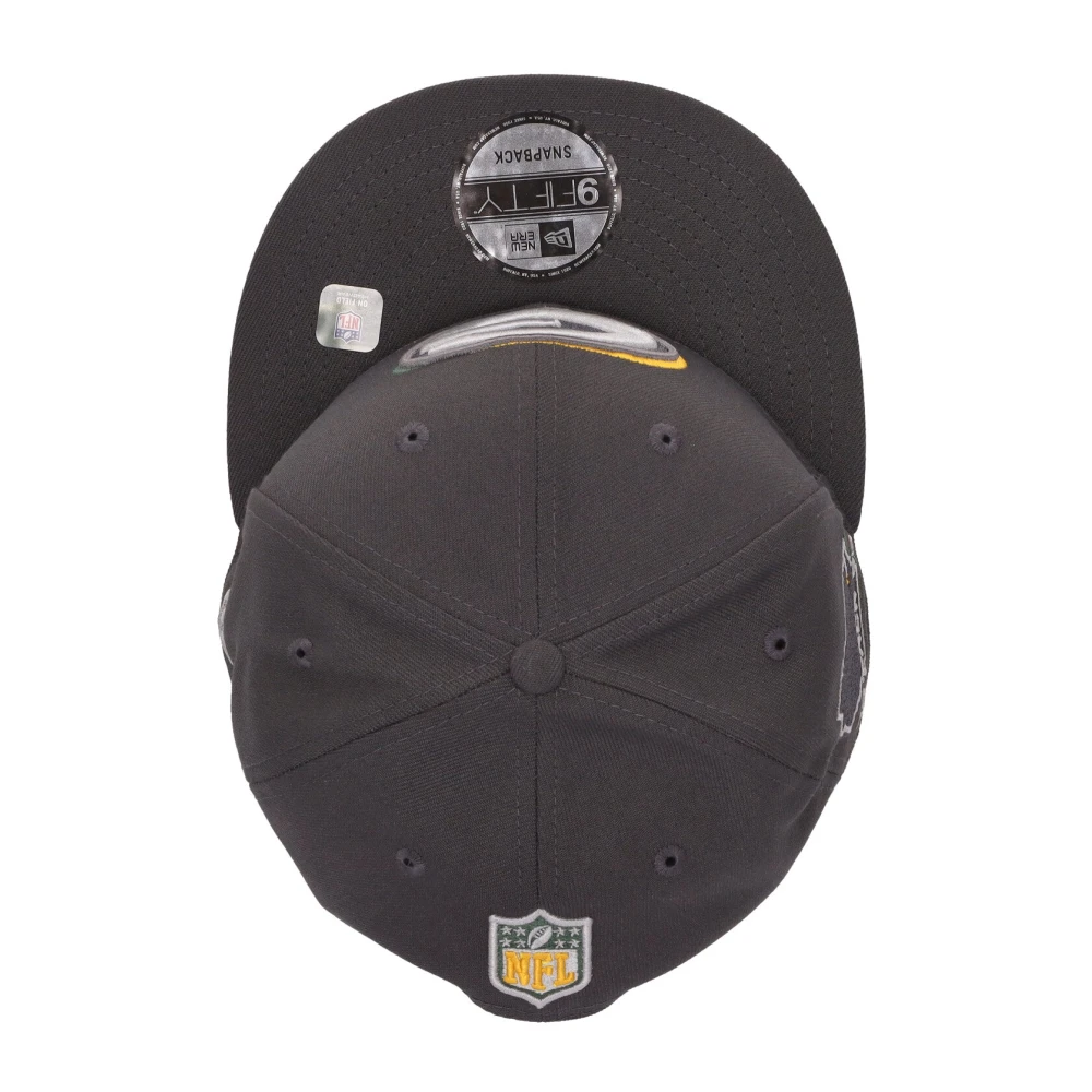 new era NFL Draft Platte Klep Hoed Green Bay Packers Gray Unisex