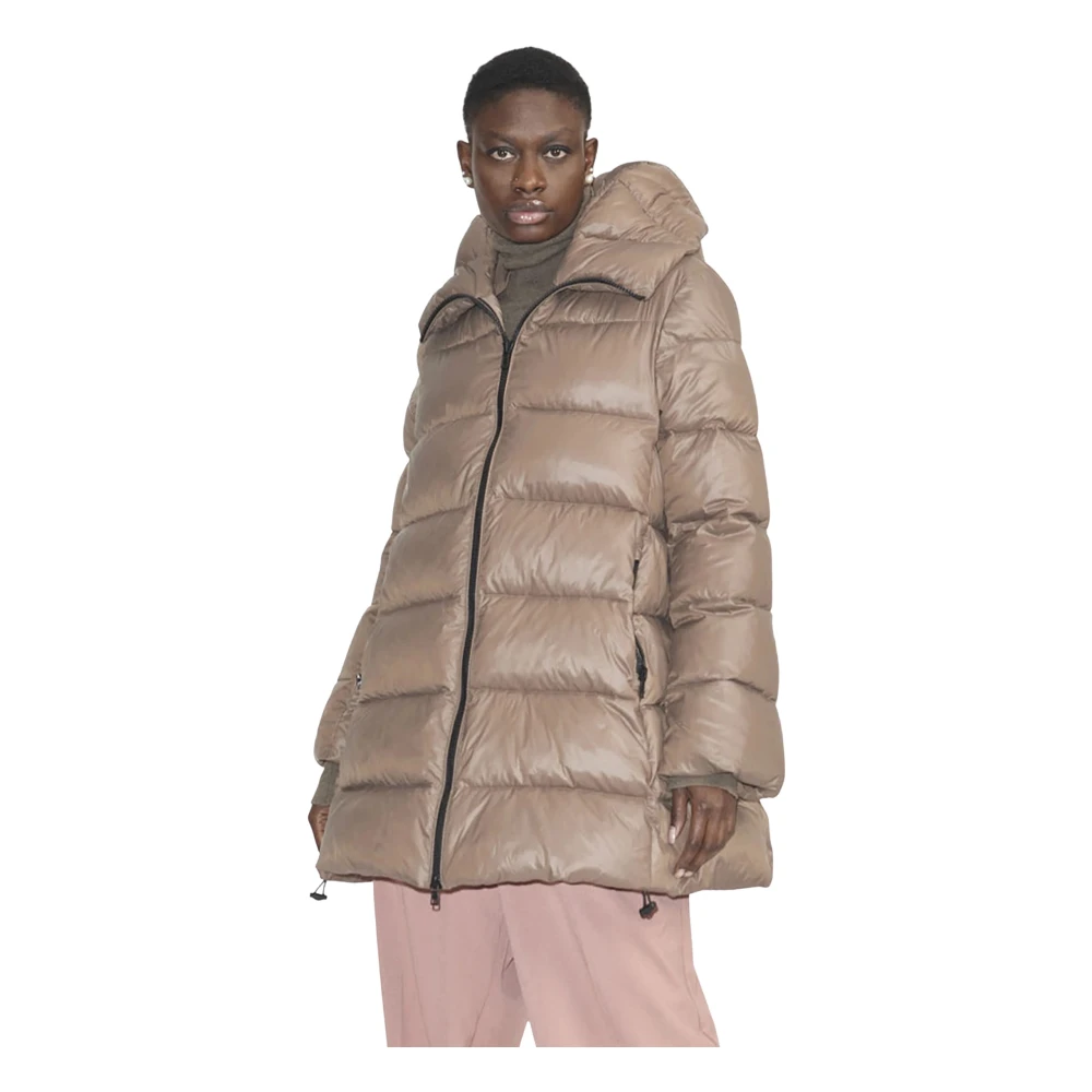 Canadian Classics Lang Gewatteerd Donsjack Beige Dames