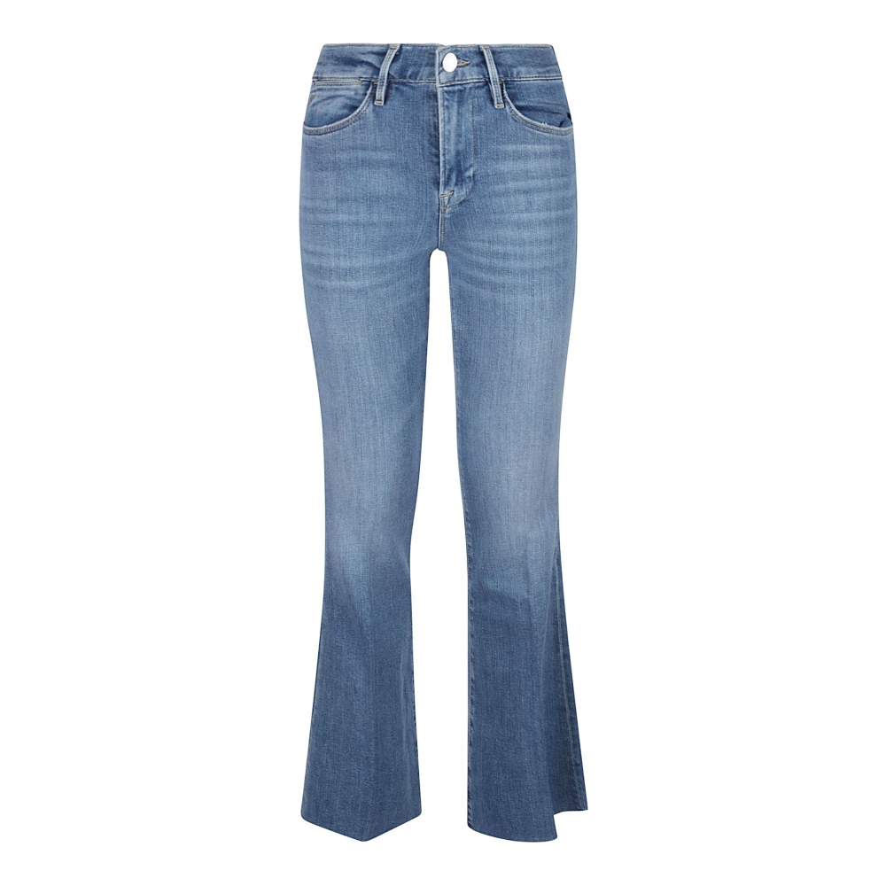 Frame Hoge Taille Super Stretch Jeans Blue Dames