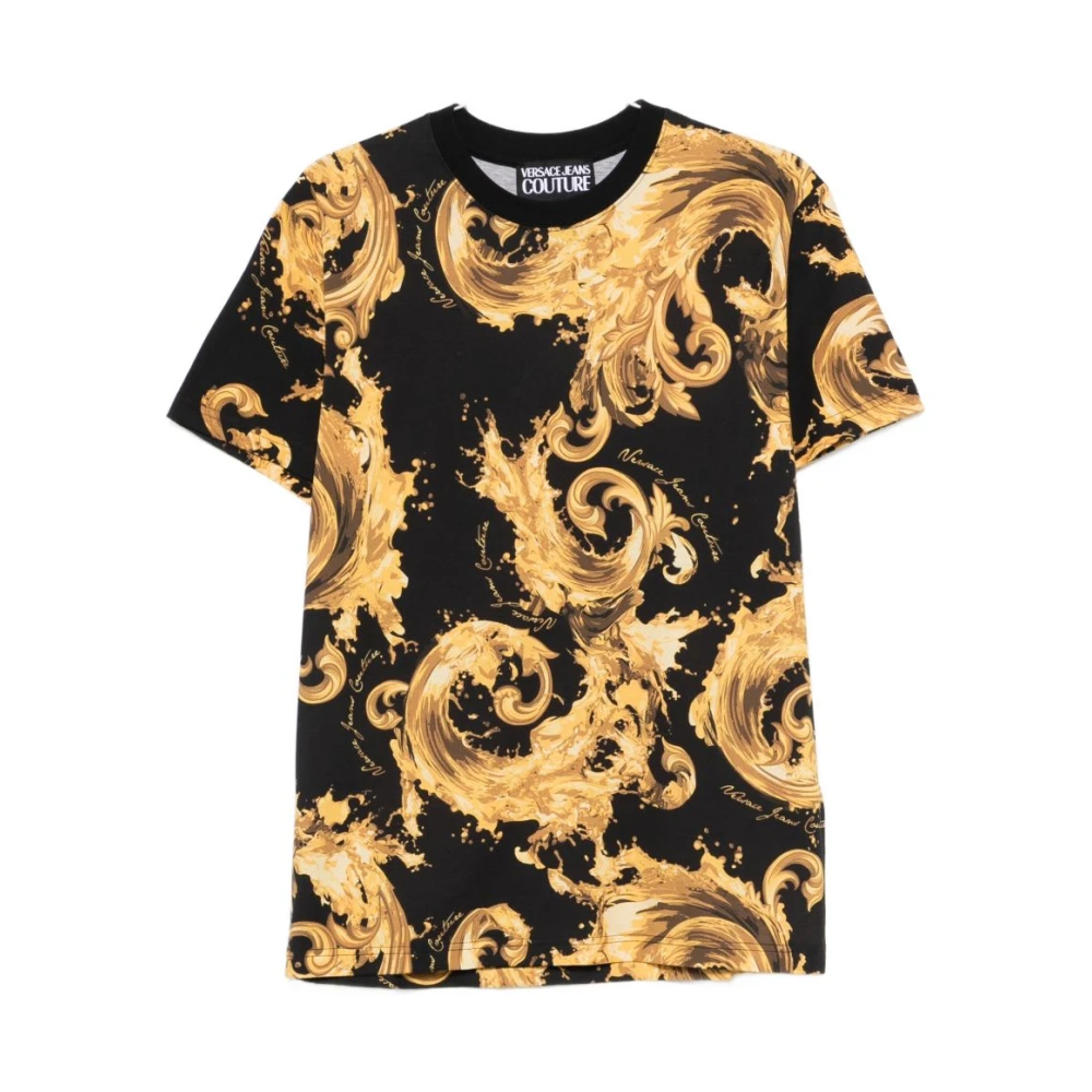 Versace Jeans Couture Men's Yellow T-Shirts, L, T-Shirts And Polos