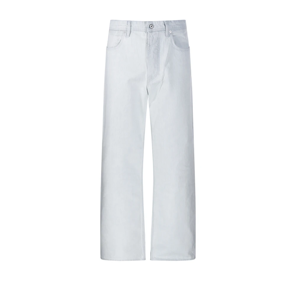 Stone Island Blue Straight Fit Jeans, Male, W32, Ultra Bleached Loose Jeans