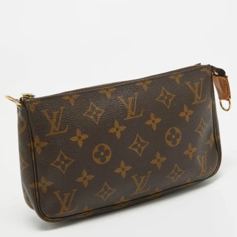 Louis Vuitton Vintage Pre-owned Coated canvas clutches Brown Dames