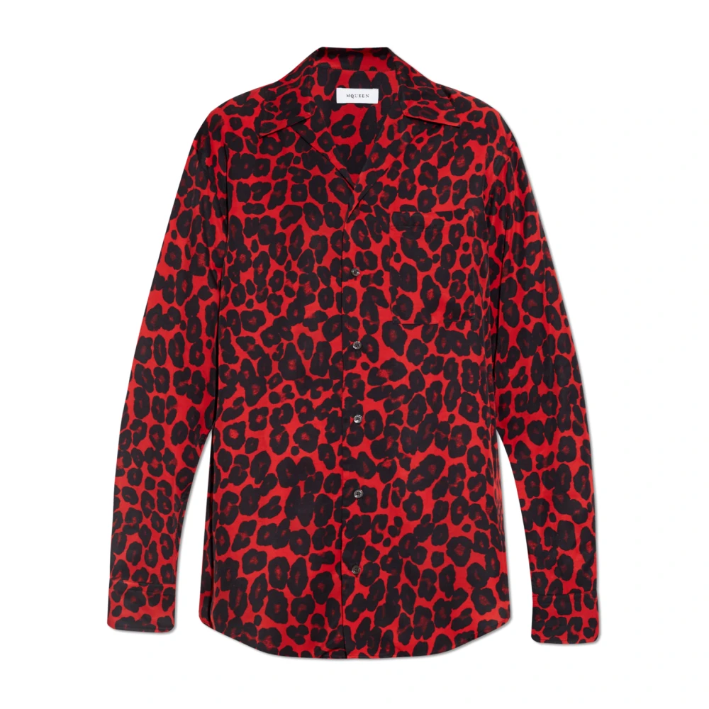 Alexander mcqueen Shirt met dierenmotief Red Heren