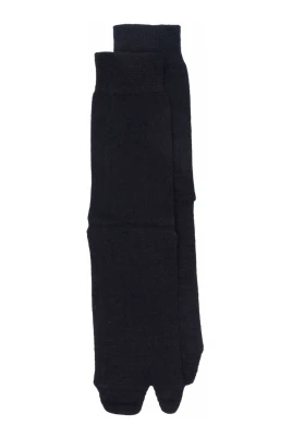Navy Bootleg Socks