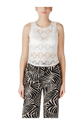 haut-sans-manches-blanc-en-melange-polyester