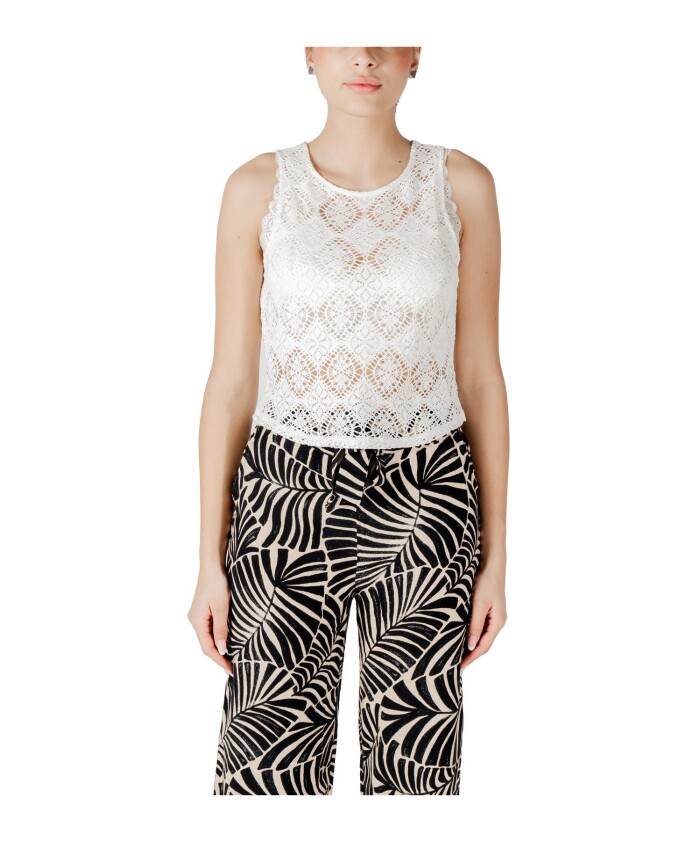 haut-sans-manches-blanc-en-melange-polyester