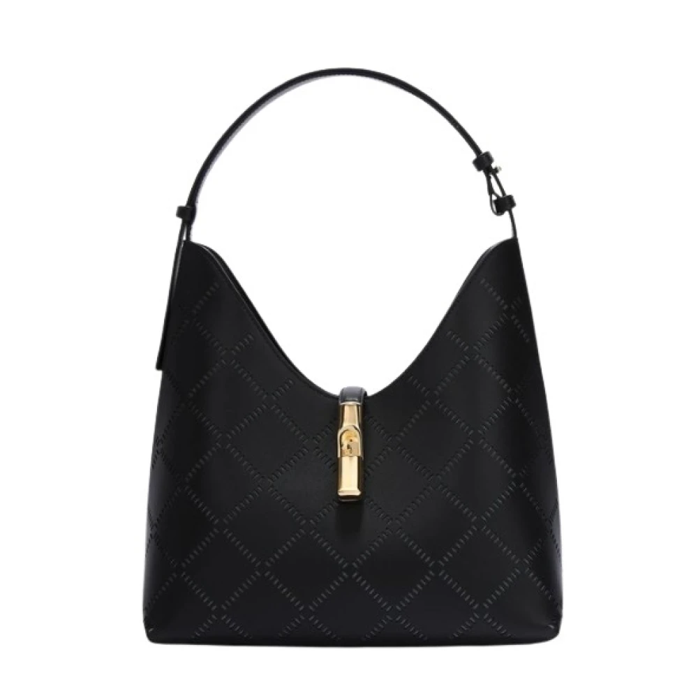 Furla Women's Black Goccia M Hobo - Shoulder Bags - One Size - Bags