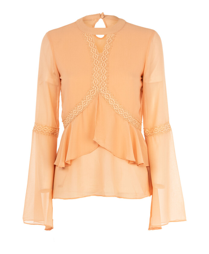 long-sleeve-lace-insert-blouse