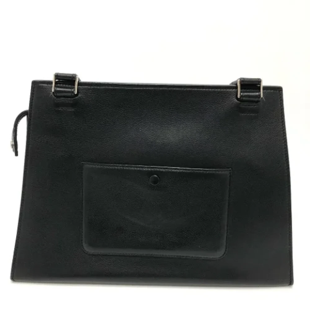 Celine Vintage Pre-owned Leather shoulder-bags Black Dames