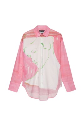 chemise-en-popeline-de-coton-rose-avec-motif-imprime