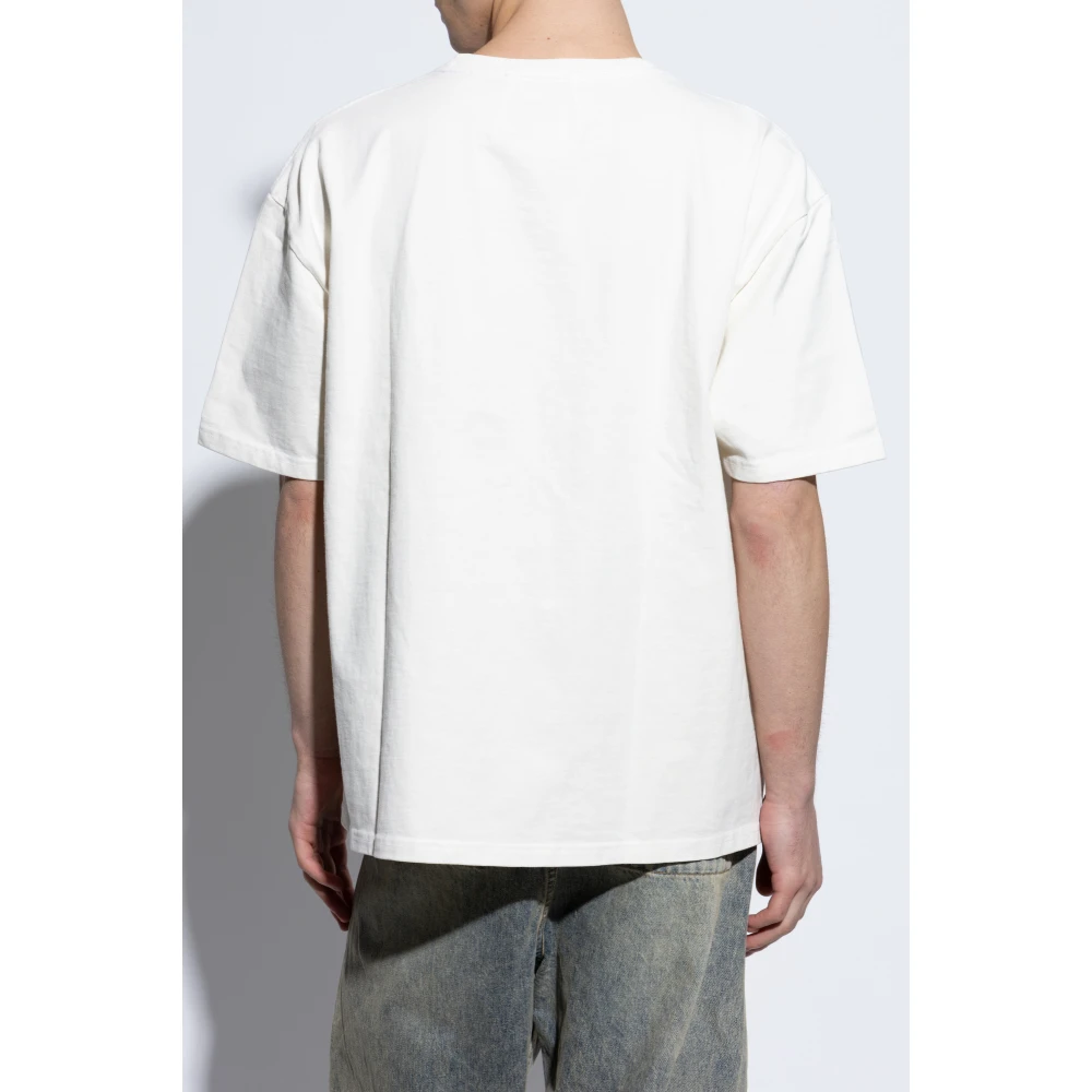 Rhude T-shirt met print Beige Heren