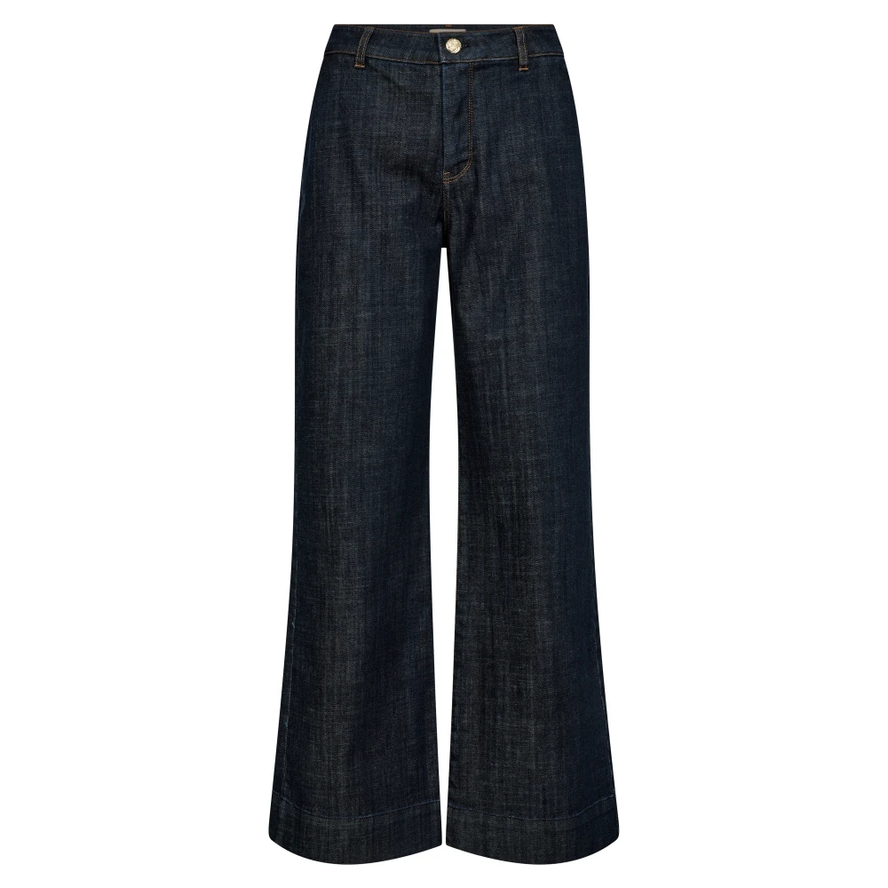 Mos Mosh Blue Wide Trousers, Female, W25, Dara Nippon Jeans