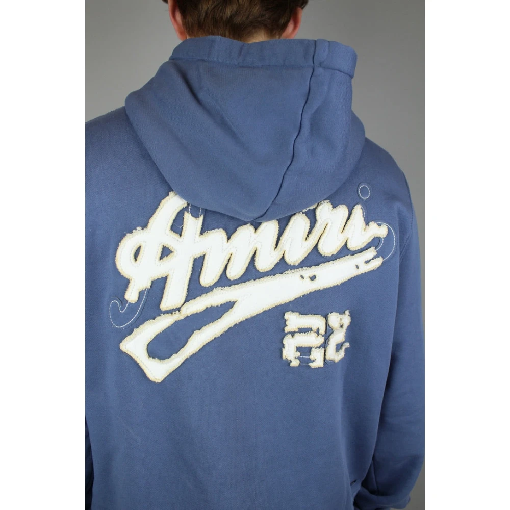 Amiri Bluefin Hoodie Luxe Eigentijds Ontwerp Blue Heren