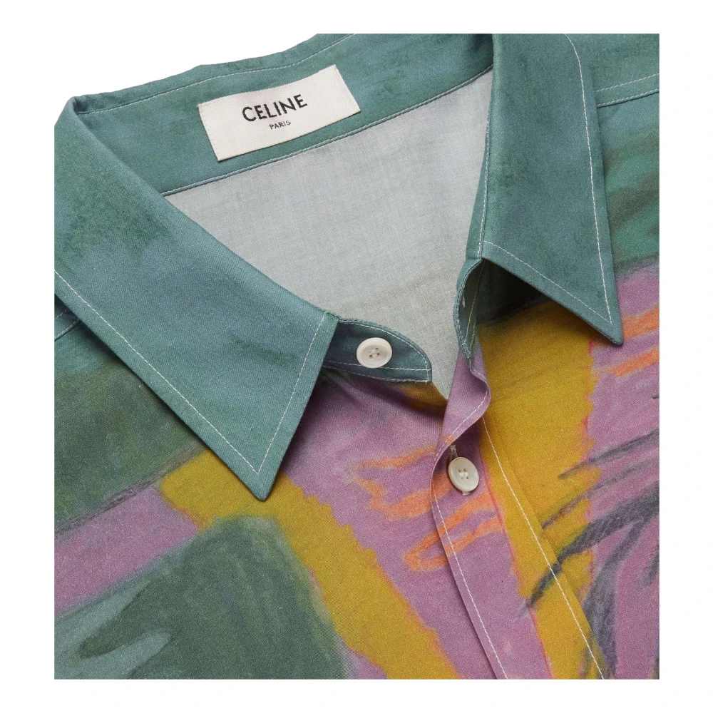 Celine Gedrukt overhemd met Tyson Reeder Print Multicolor Heren
