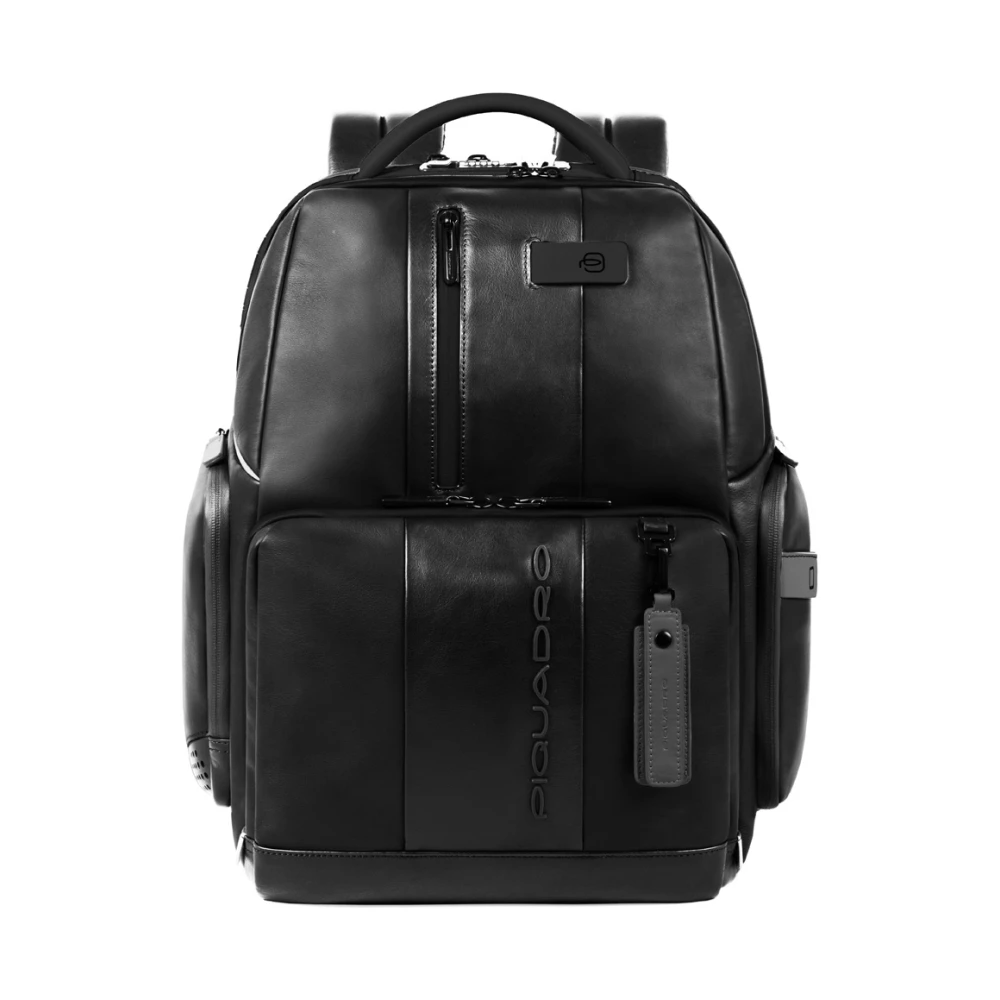 Piquadro Homme Noir Sacs, Taille: One Size Sac À Dos Pour Ordinateur 15,6 Fast-Check