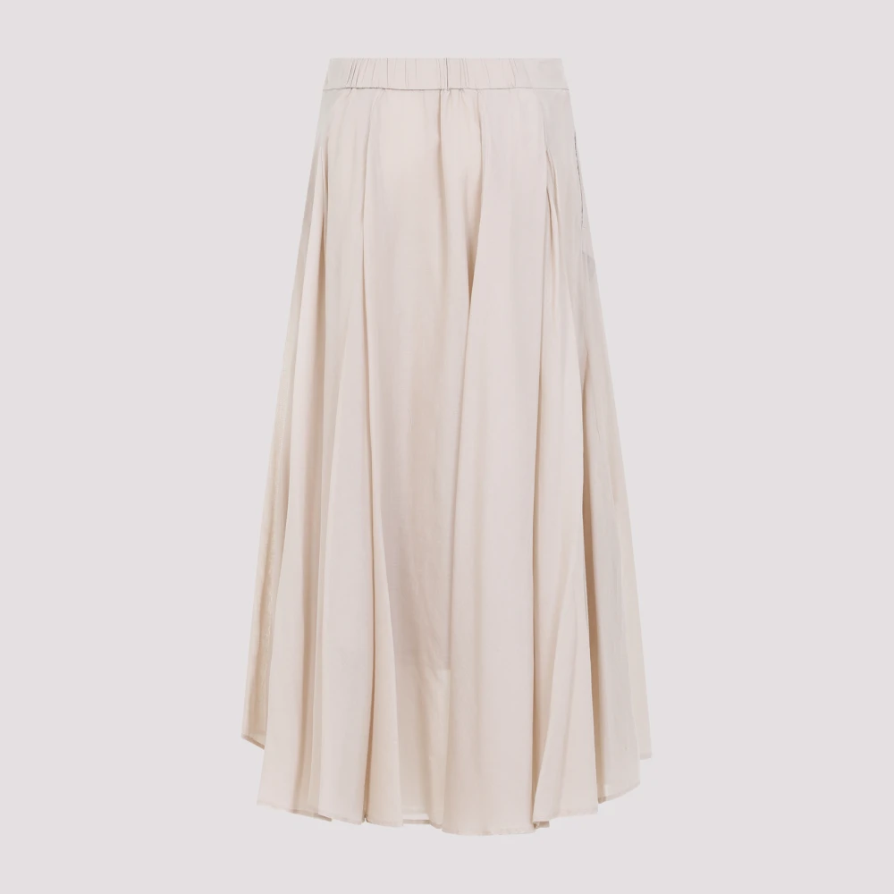 PESERICO Beige Ambrato Midi Rok Beige Dames
