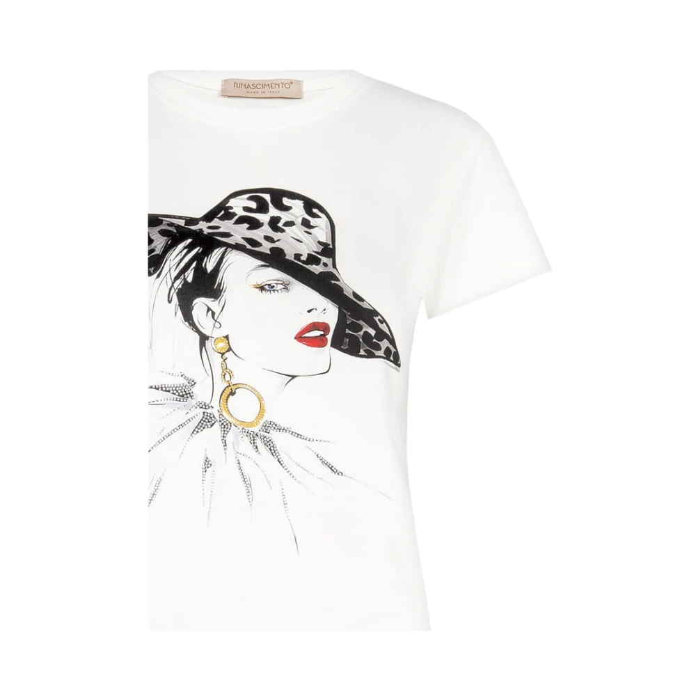 RINASCIMENTO Winter T-shirt Collectie 2024 25 White Dames