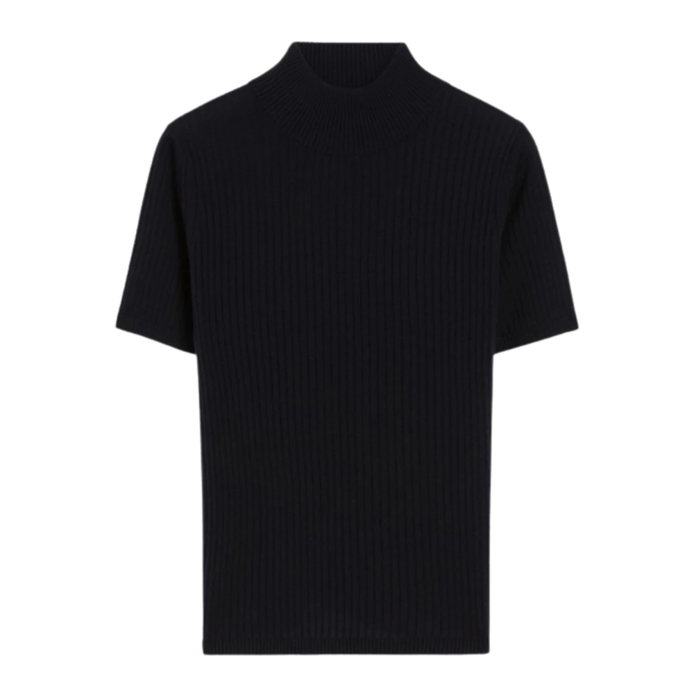 Max Mara Studio Women's Black Silk And Wool Turtleneck Jumper - Turtlenecks - M - Knitwear