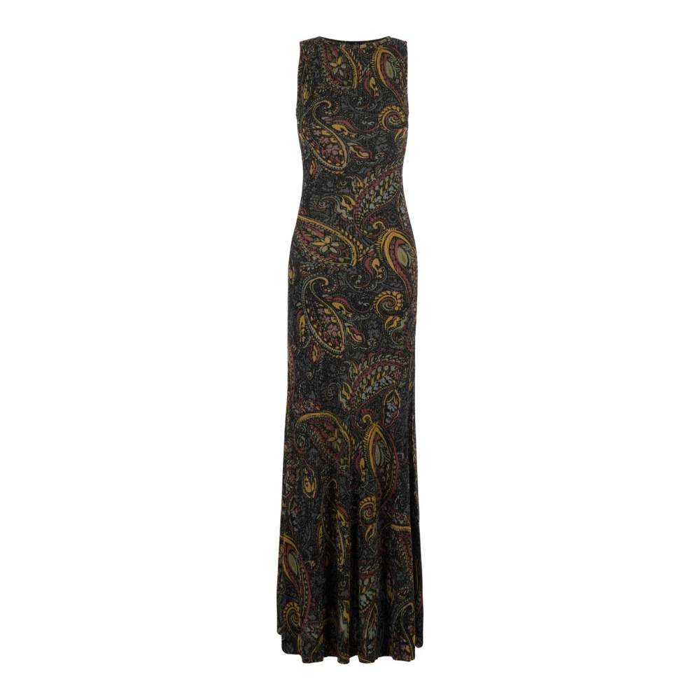 Etro Donna Multicolor - Abito Lungo Ricamato - Dresses - E - S