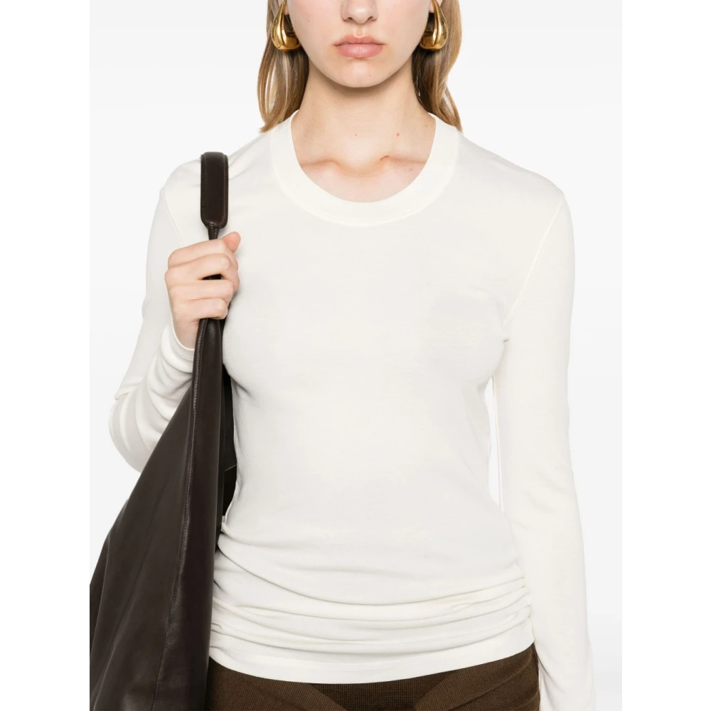 Lemaire Witte Sweatshirt Elegantie White Dames