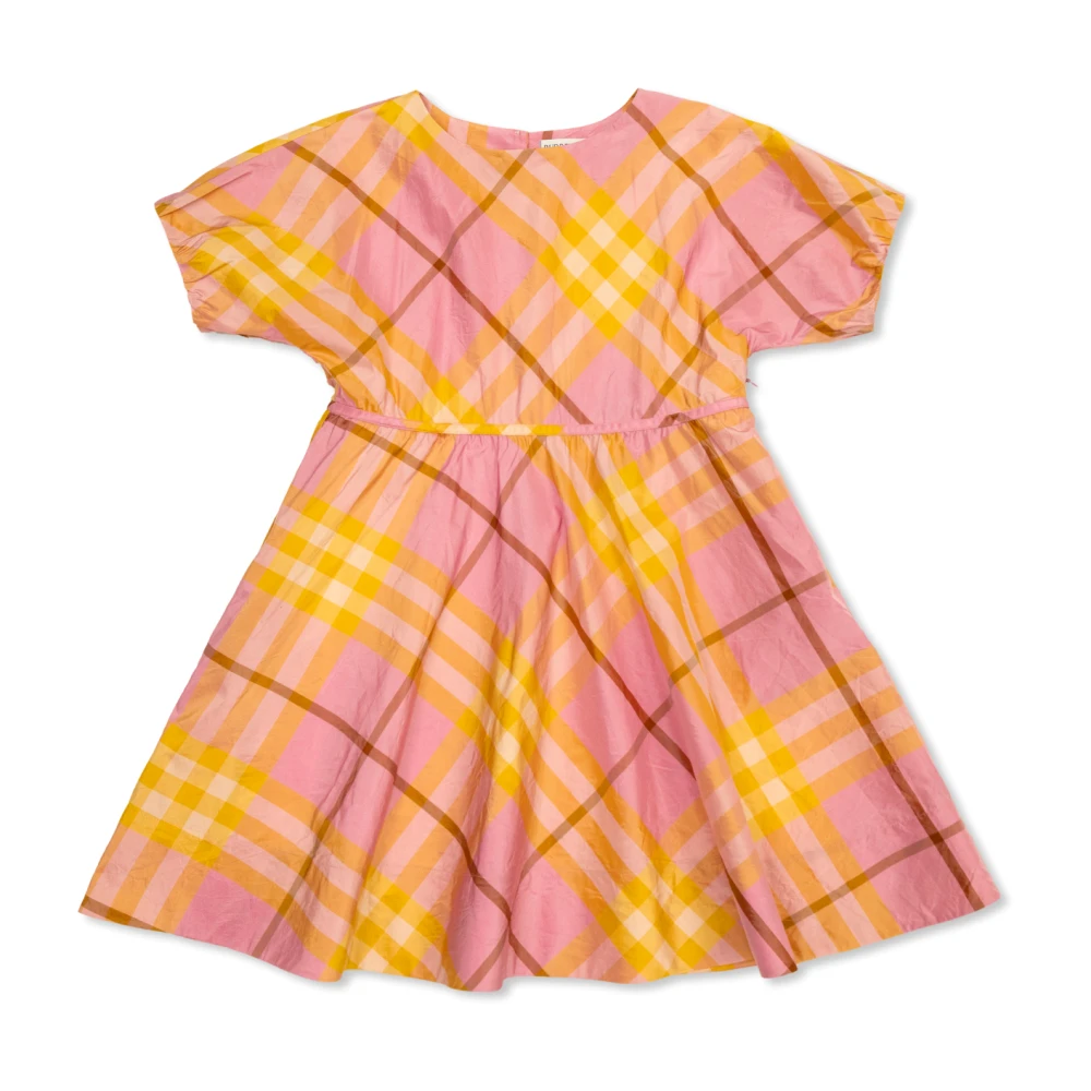 Burberry Unisex Kids Multicolor Dresses, 8 Y, Plaid Pattern Dress
