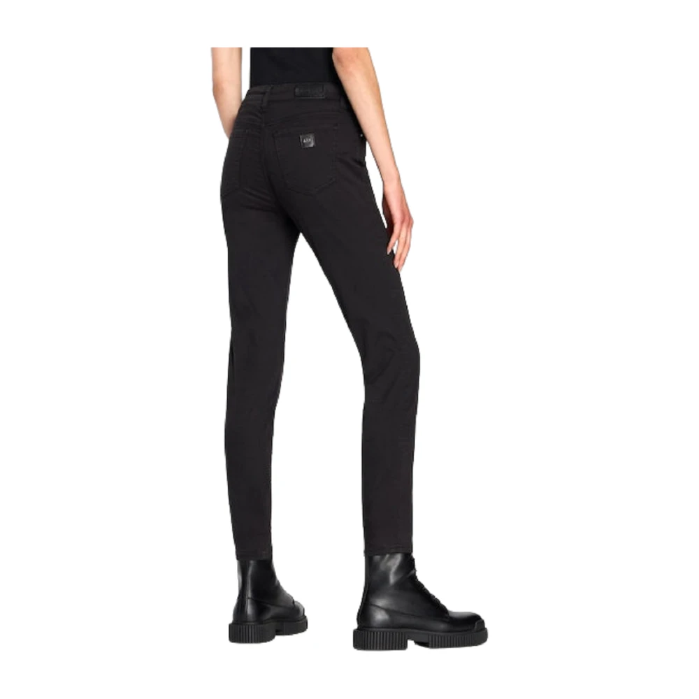 Armani Exchange Zwarte Damesbroek Stijlvolle Pasvorm Black Dames