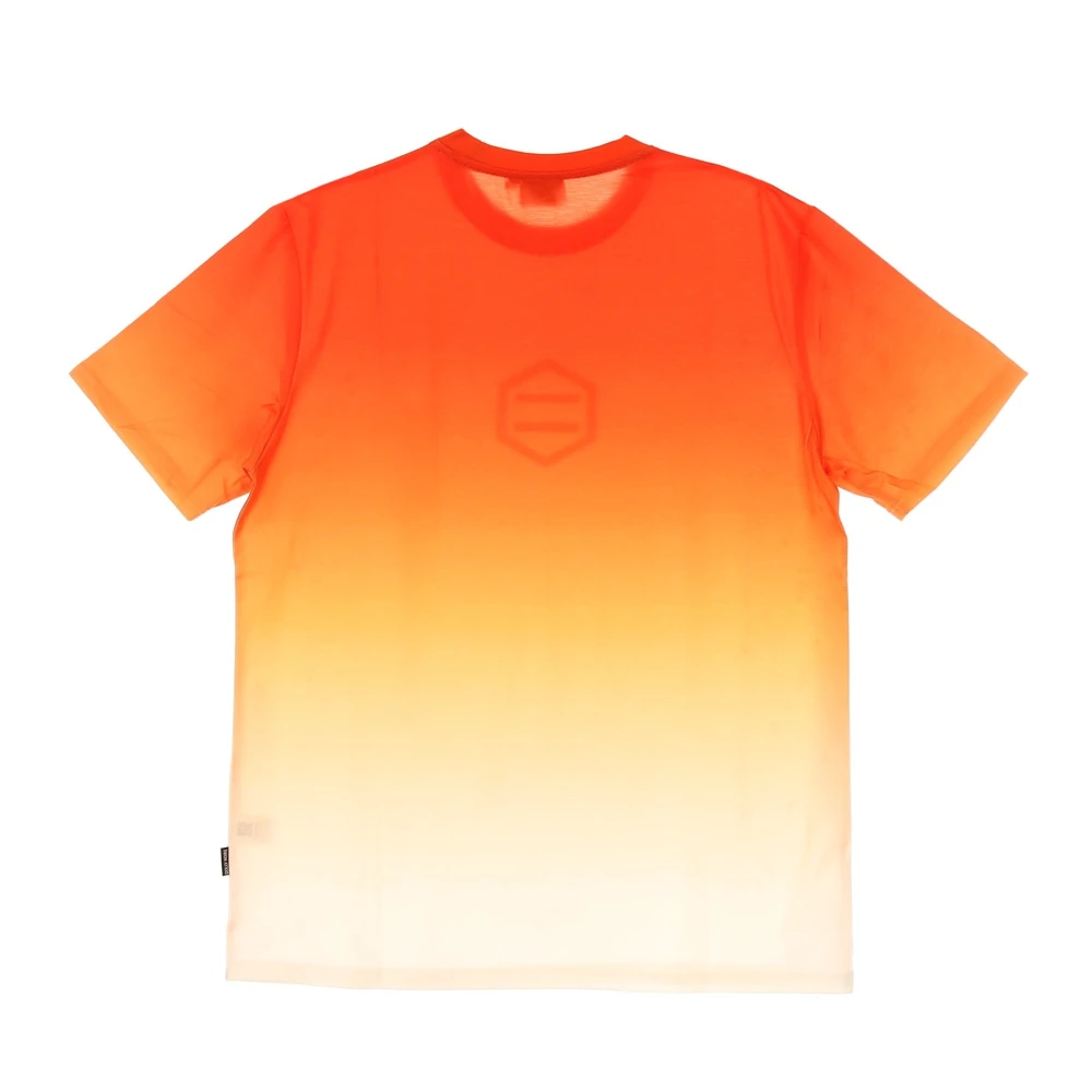 Dolly Noire Gradient Logo T-Shirt Orange Heren