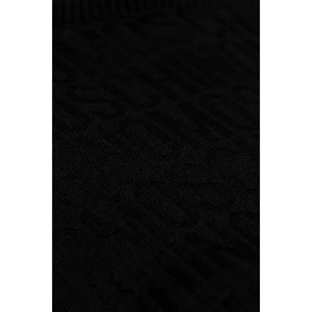 Moschino Jurk met logo Black Dames