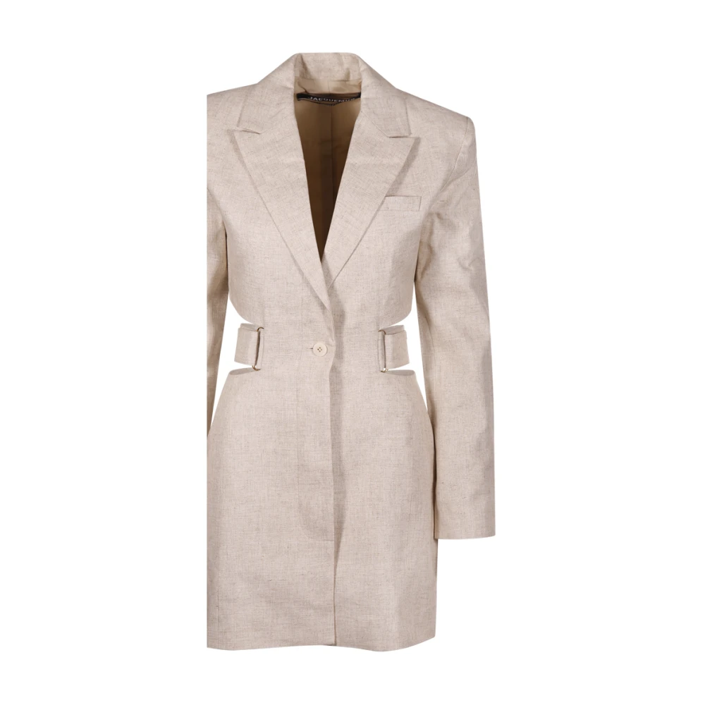 Jacquemus Beige Bari Jacket Beige Dames