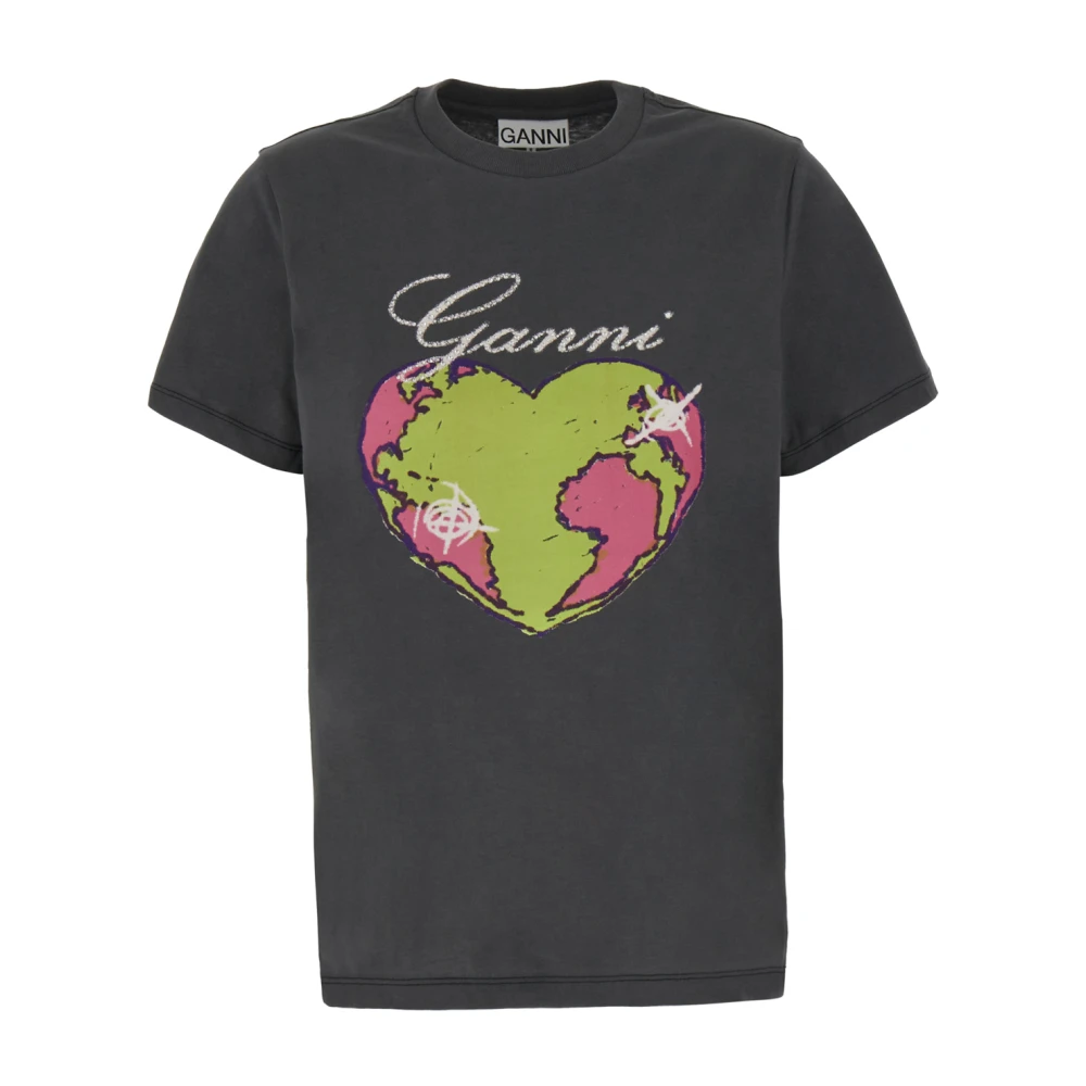 Ganni Stijlvolle Shirts Tops T3770 Gray Dames