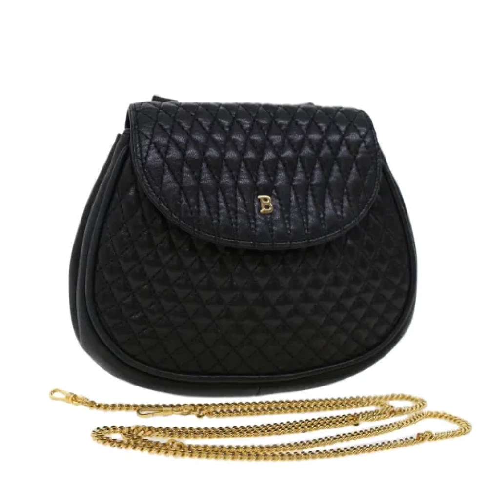 Bally Pre-owned Leather shoulder-bags Black Dames