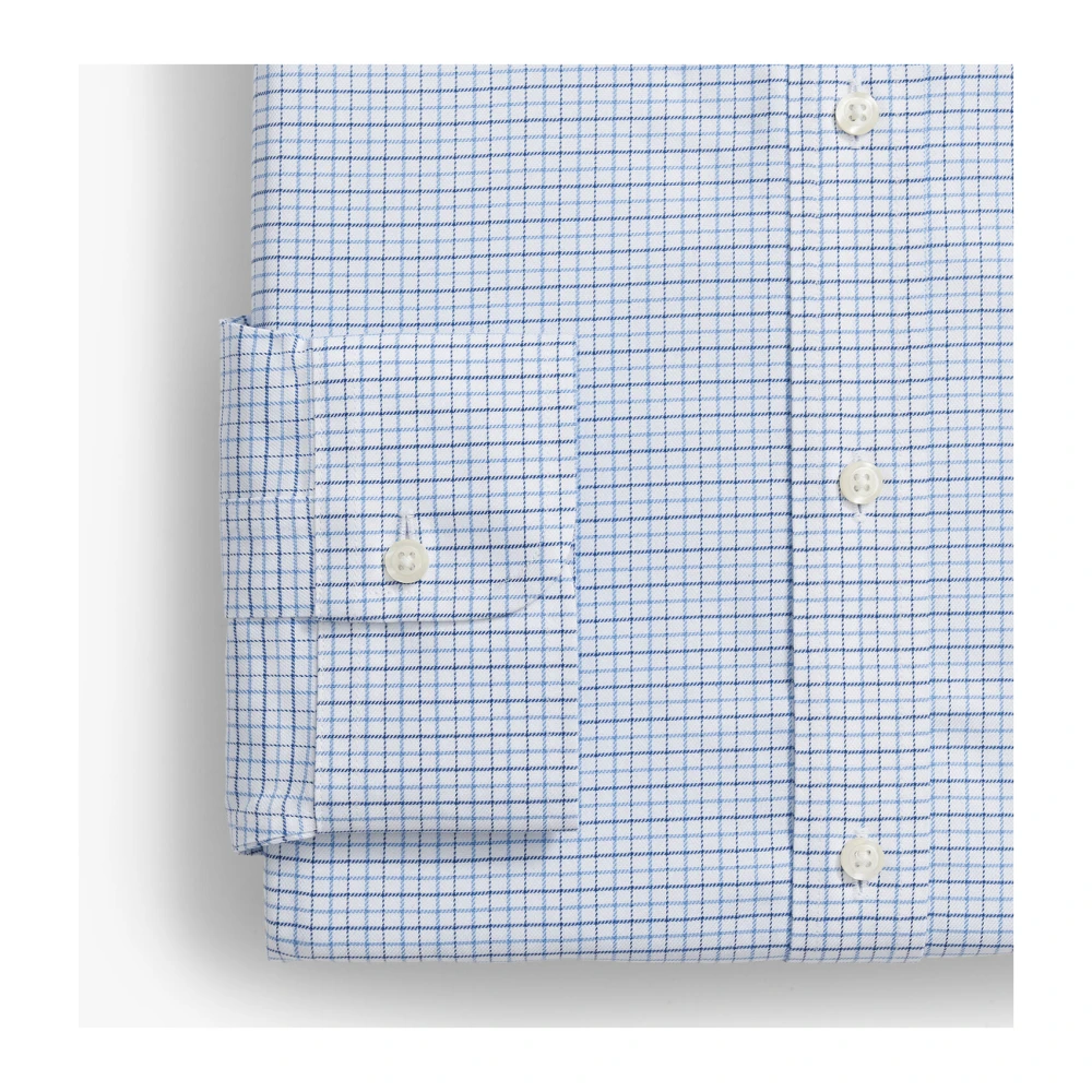 Brooks Brothers Regular Fit Non-Iron Performance Dress Shirt met Ainsley Kraag Blue Heren