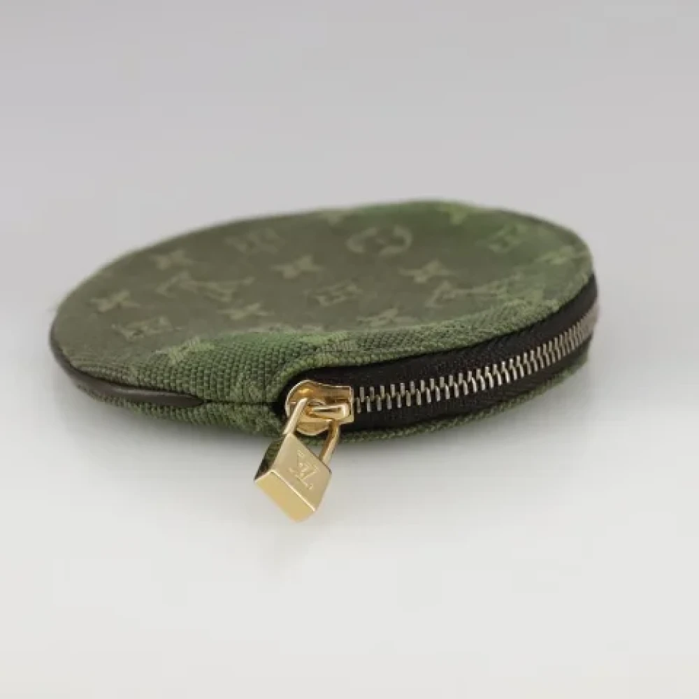 Louis Vuitton Vintage Pre-owned Canvas wallets Green Dames