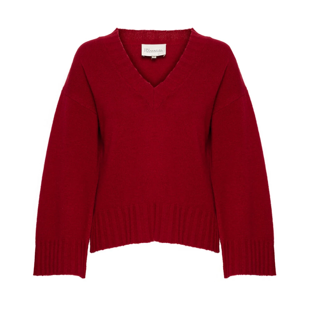 My Essential Wardrobe Huxi Pullover Essentiële Garderobe Red Dames