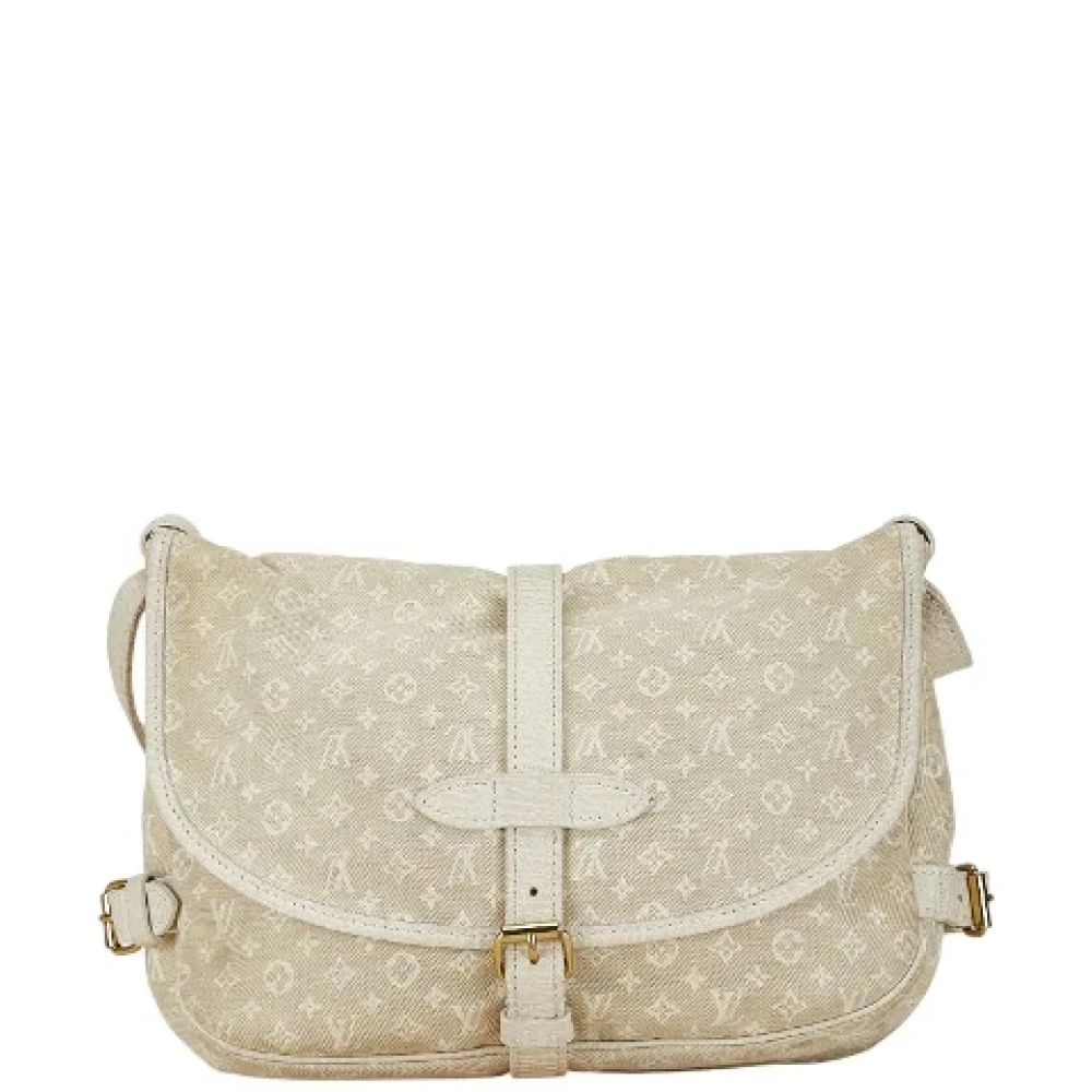 Louis Vuitton Vintage Pre-owned Canvas shoulder-bags White Dames
