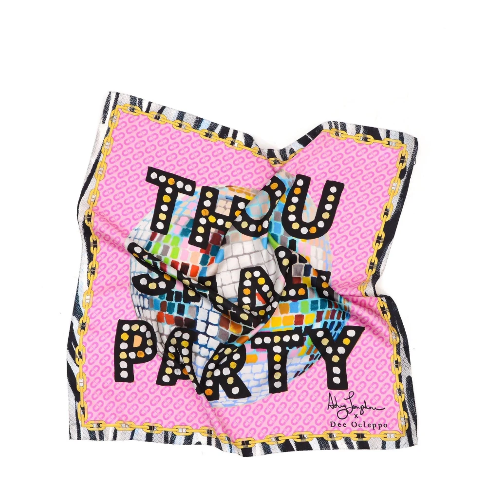 Dee Ocleppo Pop Art Zijden Sjaal Multicolor Dames