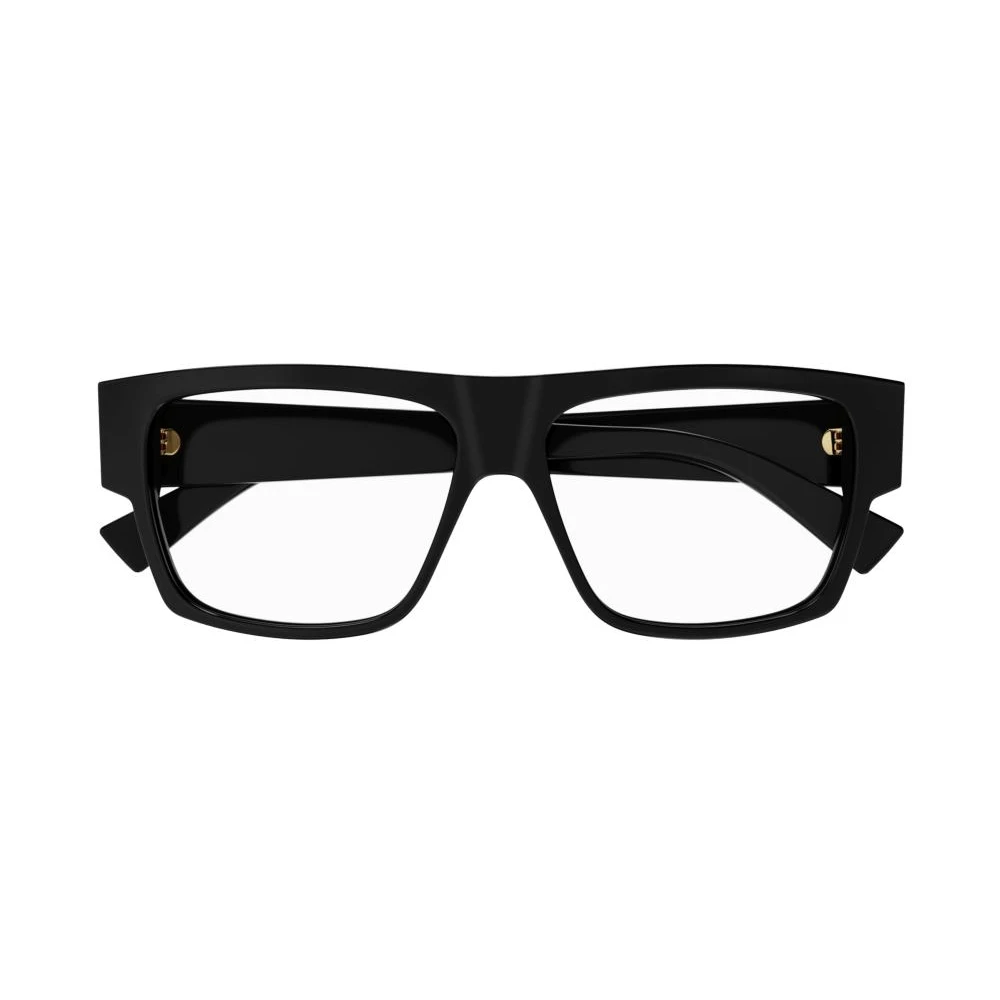 Bottega Veneta Mat Zwart Goud Brilmontuur Black Unisex