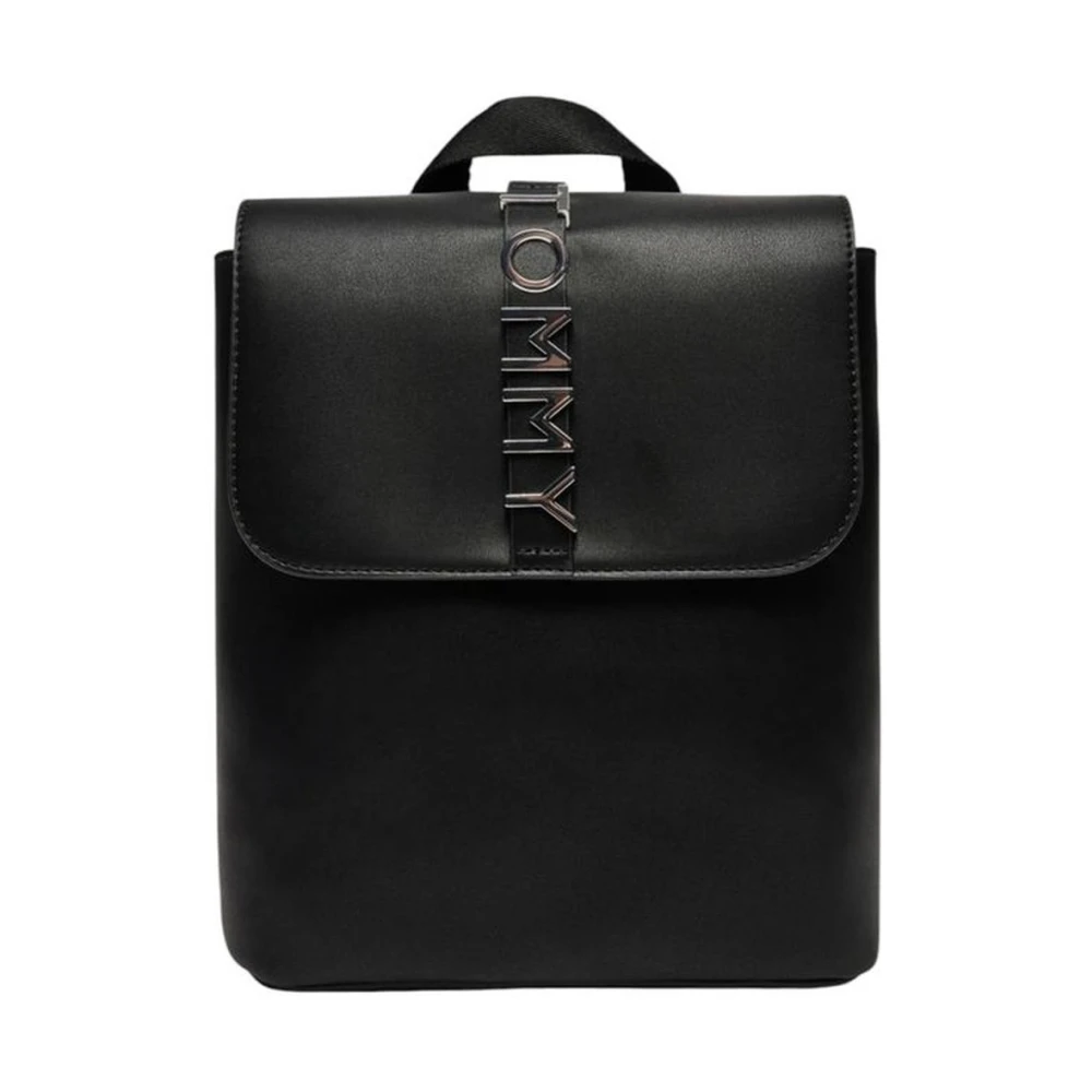 Tommy Jeans Moderne Polyurethaan Damesrugzak Black Dames