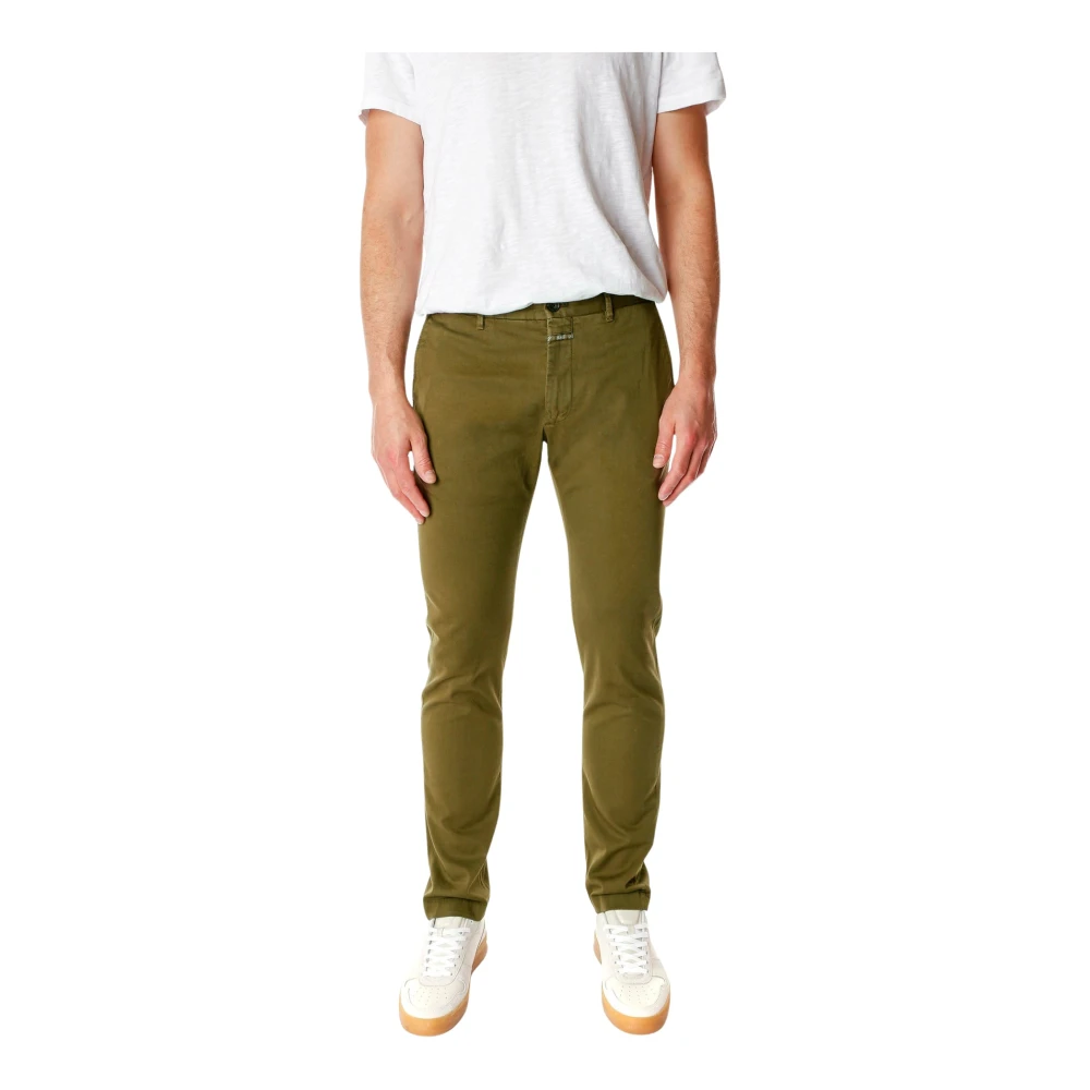 Closed Green Clifton Slim Trousers - Male - Chinos - W29 L32 - Trousers