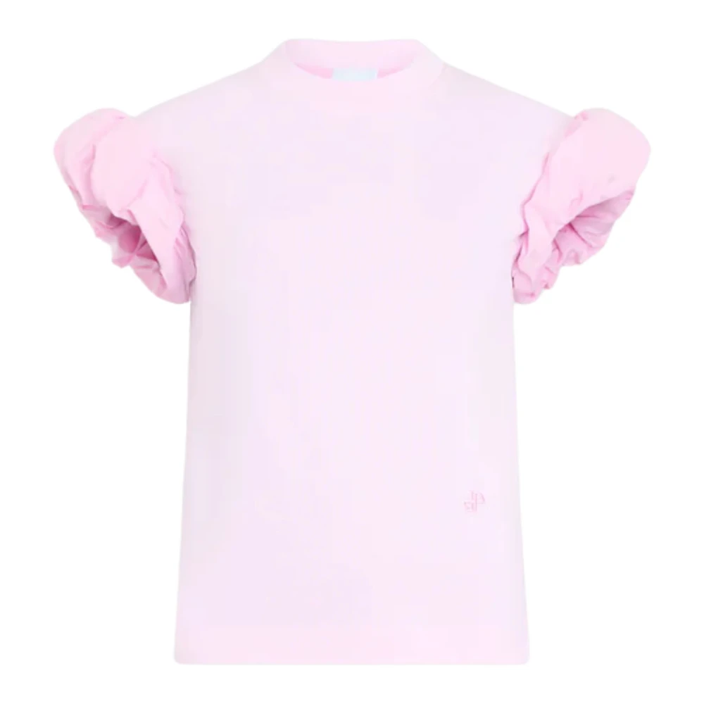 Patou Women's Pink Embroidered Logo T-Shirt