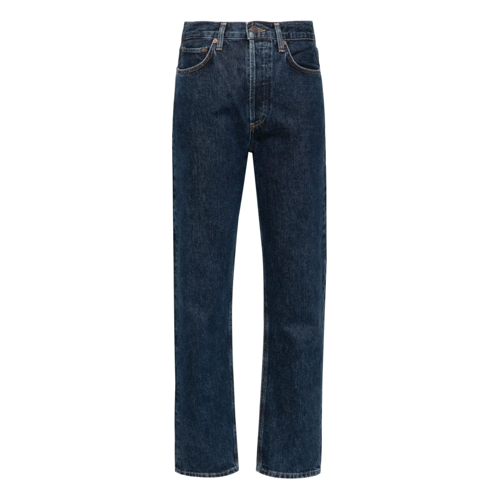 Agolde Hoge taille rechte pijp jeans Blue Dames