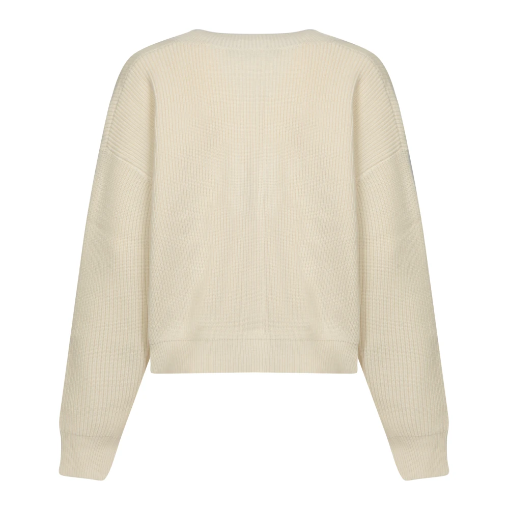 IRO Witte Trui Moderne Korte V-Hals White Dames
