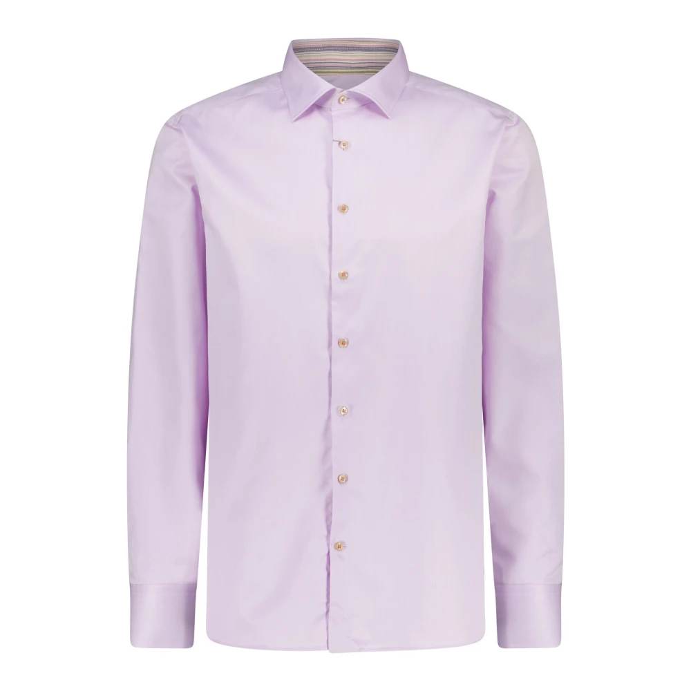 Stenströms Slimline Overhemd Slim-Fit Knoopsluiting Haaienkraag Stijlvol Purple Heren